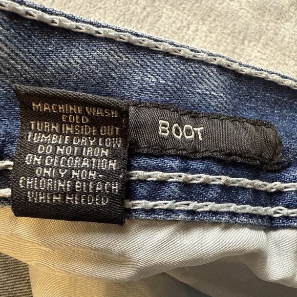 CJ Black Jeans Men 28x26* Blue Straight Relaxed Fit Distressed Denim Pants - Picture 6 of 7